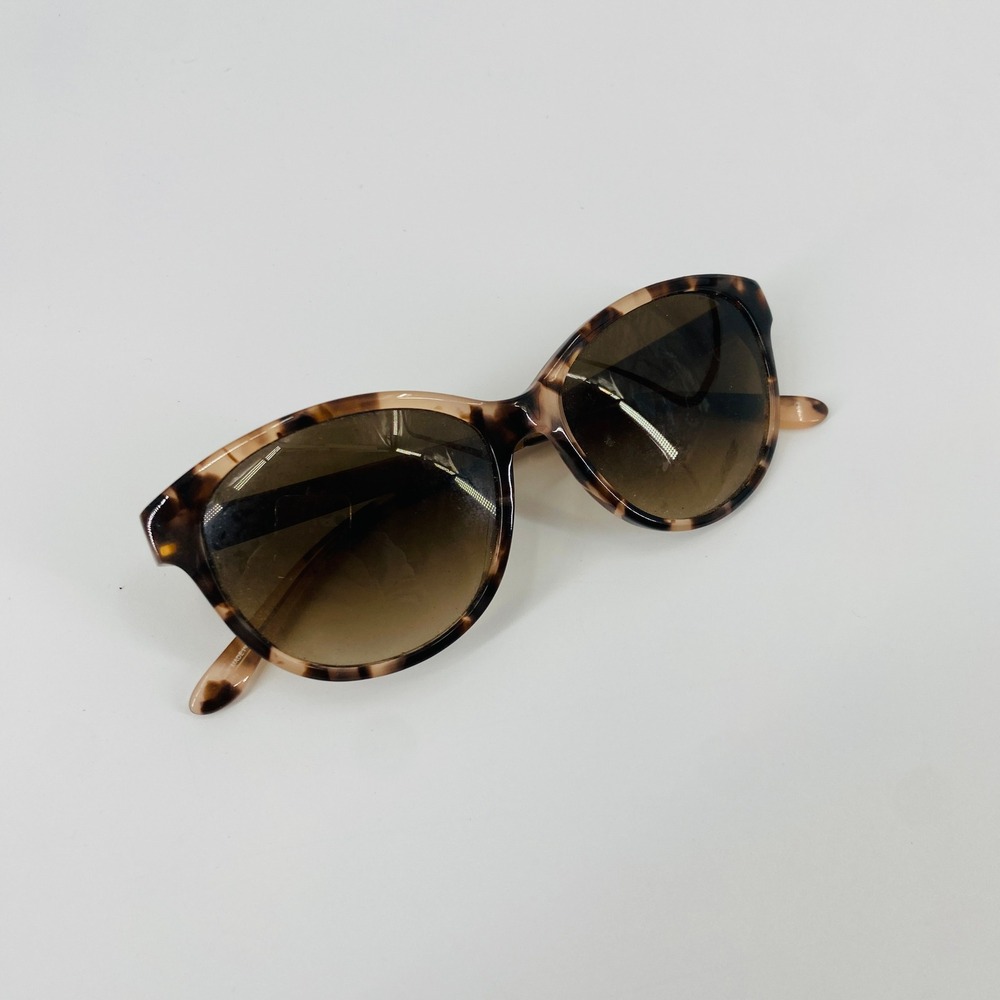 Kate Spade Womens OS Pink Tortoise Gold Arm Cat Eye Sunglasses